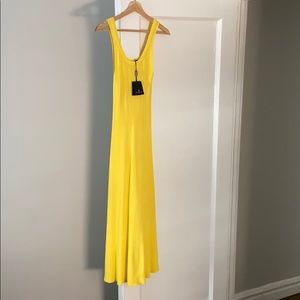 Yellow ribbed Massimo Dutti dress - New with tags
